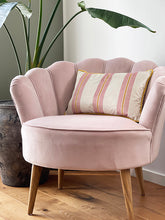 Load image into Gallery viewer, Pink Creme Bolster Velvet Cushion