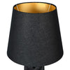 Naked Lady Black Table Lamp with Black Shade