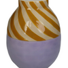 Sobremesa Yellow and Cream Striped Vase