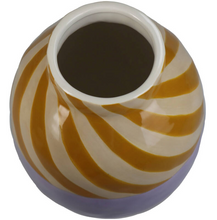 Load image into Gallery viewer, Sobremesa Yellow and Cream Striped Vase