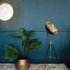 Emerson Black and GoldTripod Floor Lamp