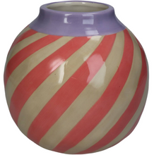 Load image into Gallery viewer, Sobremesa Pink and Cream Striped Vase
