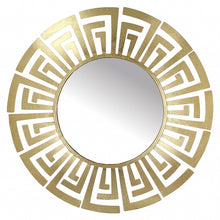 Load image into Gallery viewer, Acacia Greek Key Gold Wall Mirror 