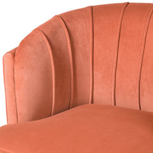 Load image into Gallery viewer, Alani Burnt Coral Velvet Bedroom Chair