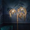 Antique Bronze Palm Leaf Floor Lamp