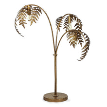 Load image into Gallery viewer, Antique Bronze Palm Leaf Table Lamp
