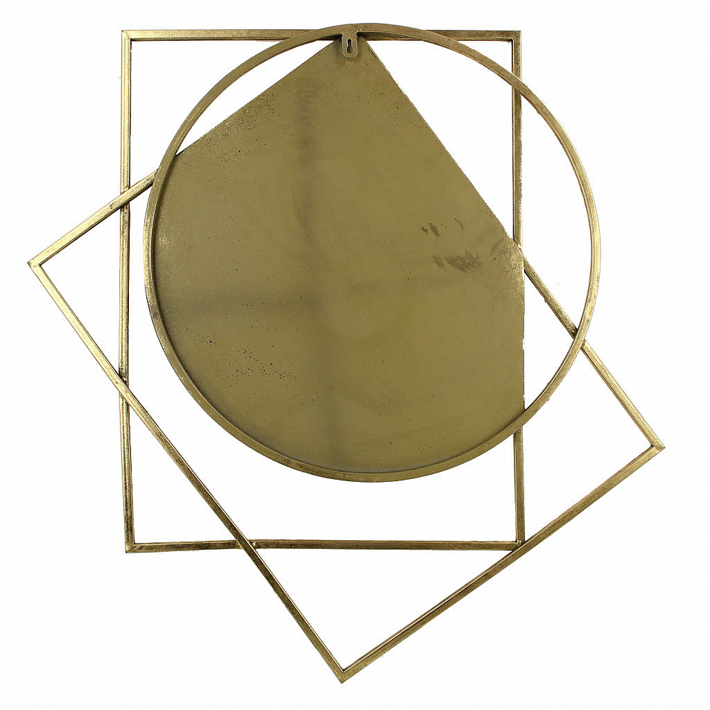 Antique Gold Shapes Wall Mirror 