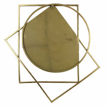 Load image into Gallery viewer, Antique Gold Shapes Wall Mirror 