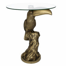 Load image into Gallery viewer, Antique Gold Toucan Occasional Table