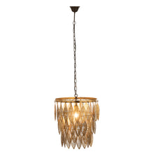 Load image into Gallery viewer, Antiqued Gold Hanging Leaves Pendant Light 
