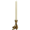 Antiqued Gold Legs Candle Holder