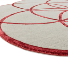 Load image into Gallery viewer, Aria Round Rug | Red