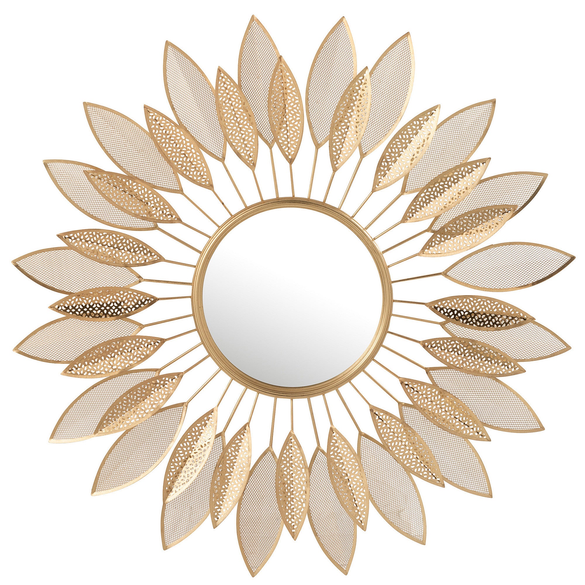 Ayana Gold Flower Mirror