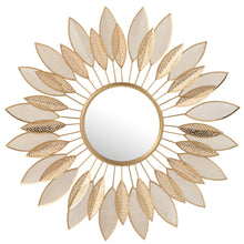 Load image into Gallery viewer, Ayana Gold Flower Mirror