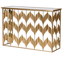 Load image into Gallery viewer, Aziza Decadent Gold Console Table