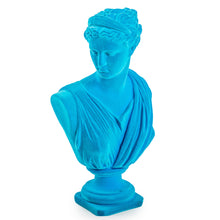 Load image into Gallery viewer, Blue Flocked Artemis Bust