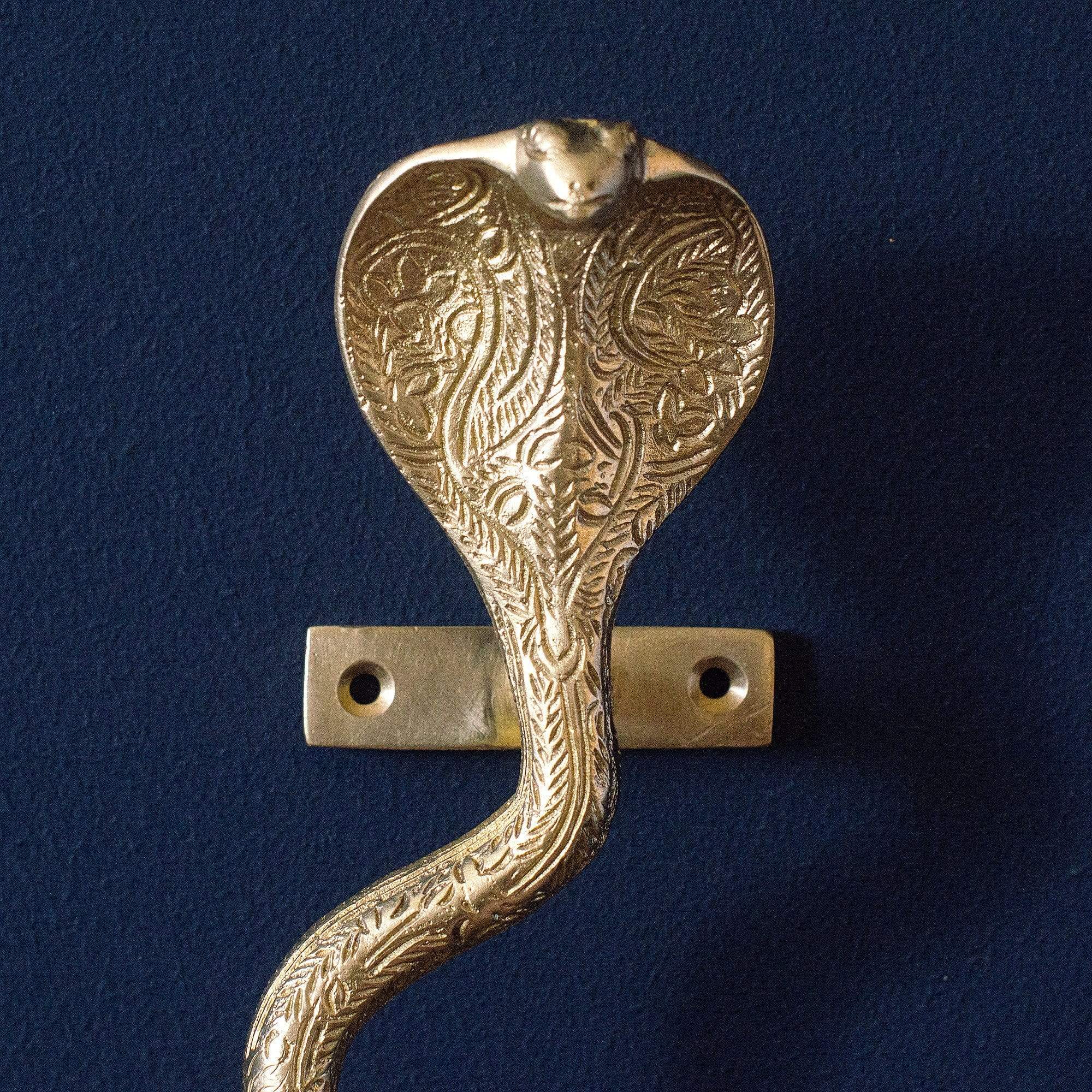 Brass Cobra Snake Door Handle