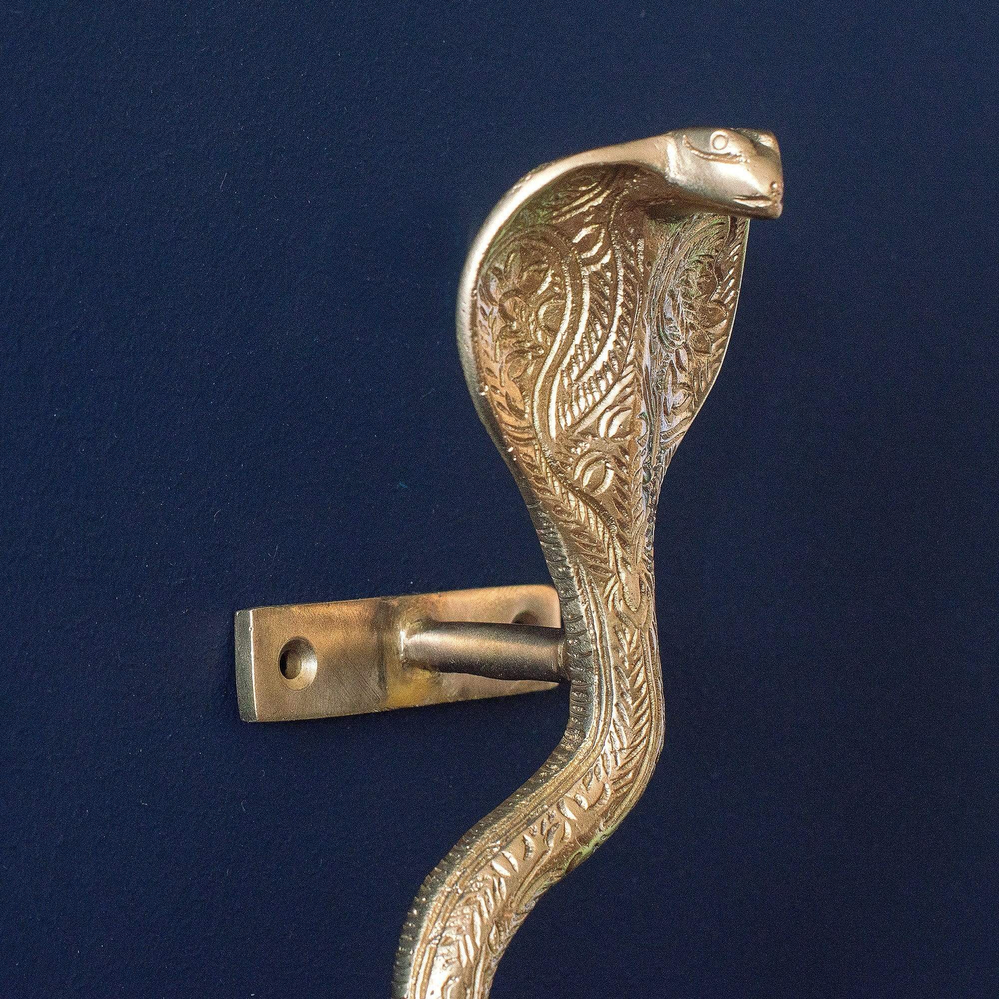 Brass Cobra Snake Door Handle
