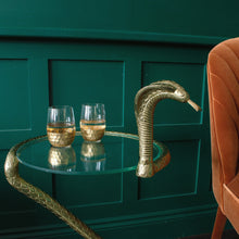 Load image into Gallery viewer, Brass Cobra Snake Side Table