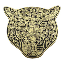 Load image into Gallery viewer, Brass Effect Leopard Coasters | Set of 4