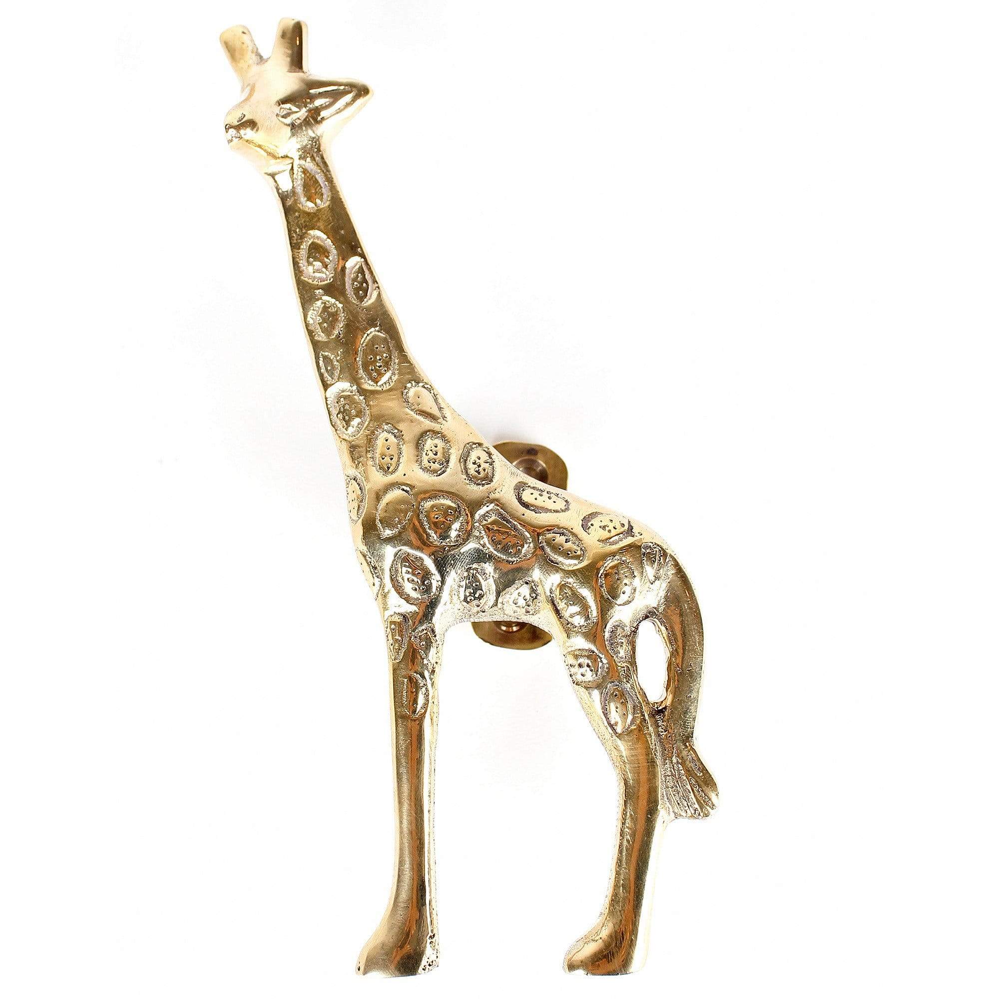 Brass Giraffe Door Handle
