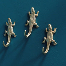 Load image into Gallery viewer, Brass Mini Crocodile Hook