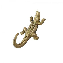Load image into Gallery viewer, Brass Mini Crocodile Hook