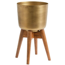 Load image into Gallery viewer, Brass Planter with Stand