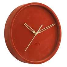 Load image into Gallery viewer, Brick Red Velvet Wall Clock