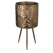 Load image into Gallery viewer, Bronze Embossed Planter on Stand