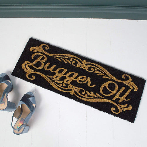 'Bugger Off' Gold Doormat