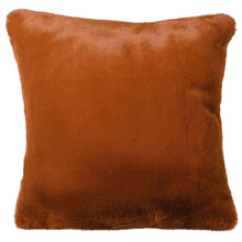 Load image into Gallery viewer, Burnt Orange Faux Fur Cushion Cover