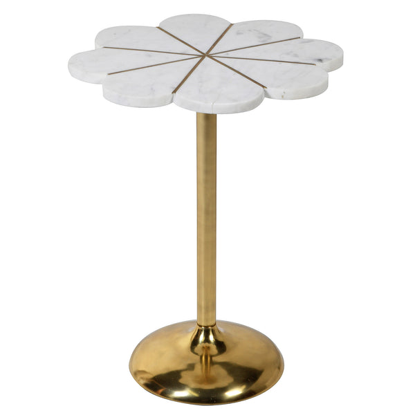 Cassia Marble Flower Side Table