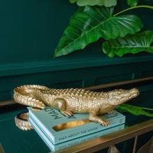 Load image into Gallery viewer, Chrishy The Gold Crocodile Ornament