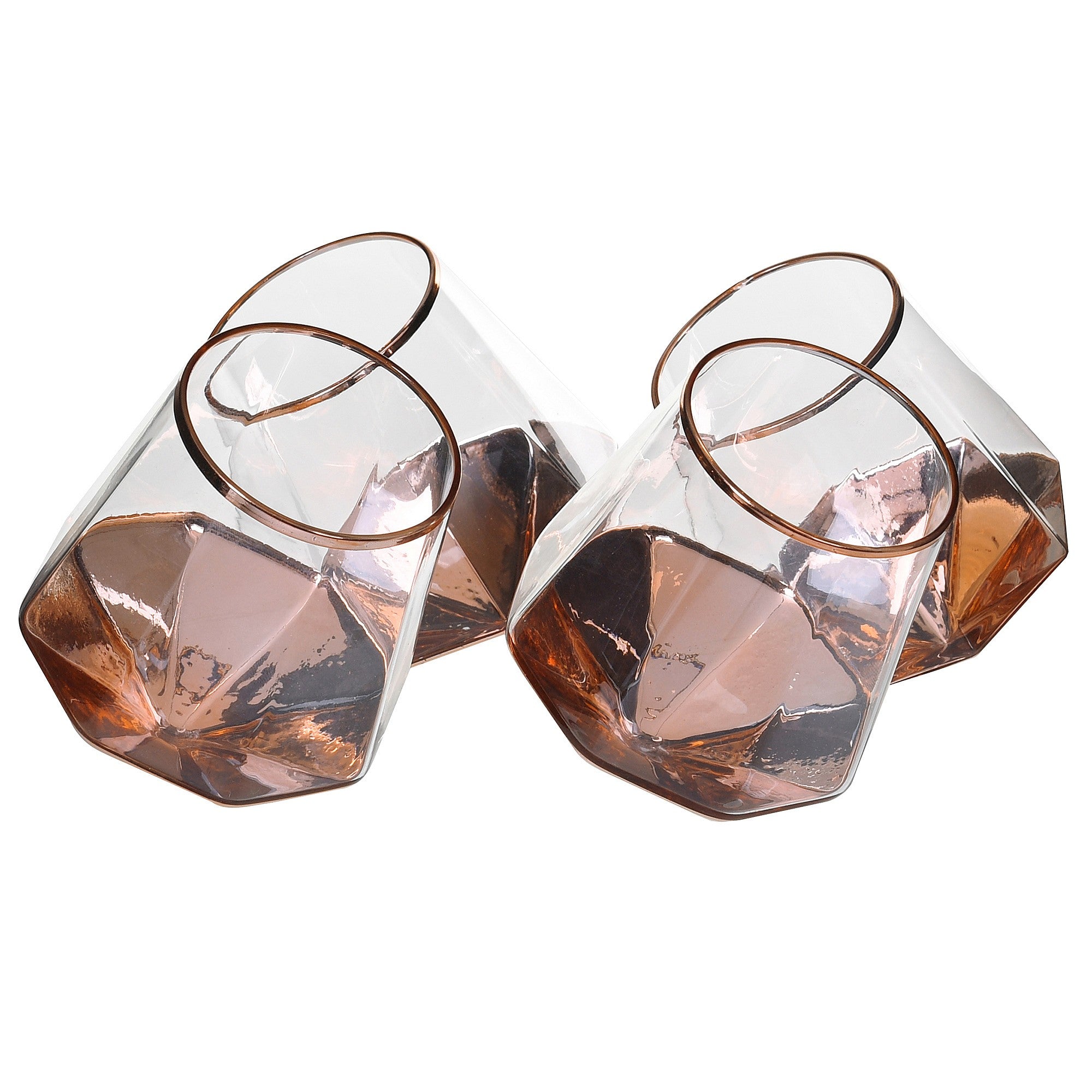 Copper Balancing Glass Tumblers | Set of 4