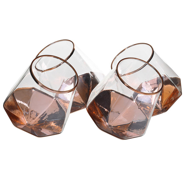 Copper Balancing Glass Tumblers | Set of 4