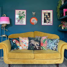 Load image into Gallery viewer, Dark Tropics Velvet Cushion