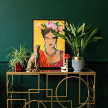 Load image into Gallery viewer, Dripping Gold Concrete Effect Plant Pot