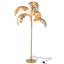 Load image into Gallery viewer, Exotic Golden Palm Leaf Floor Lamp