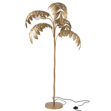 Load image into Gallery viewer, Exotic Golden Palm Leaf Floor Lamp