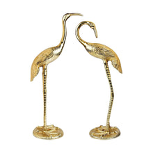 Load image into Gallery viewer, Fabulous Brass Crane Statue