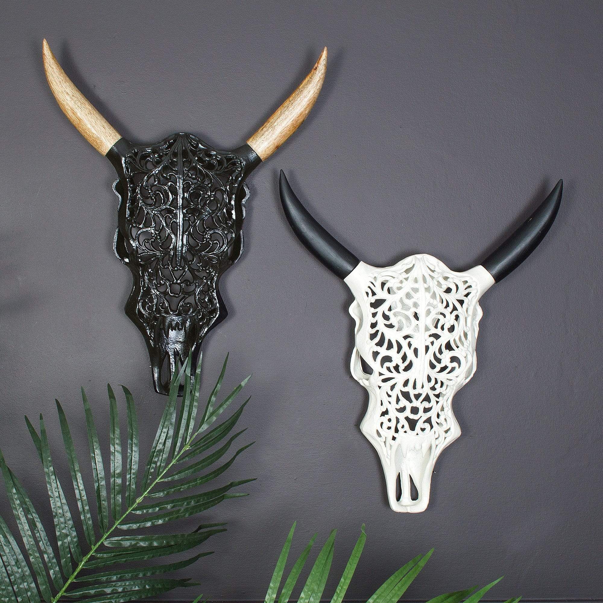 Faux Wall Mounted Skull
