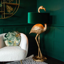 Load image into Gallery viewer, Flamingo Floor Lamp | Green Velvet Shade