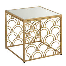 Load image into Gallery viewer, Gatsby Gold Fan Side Table