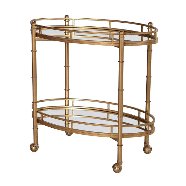 Gilt Mirrored Bar Cart