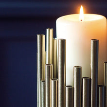 Load image into Gallery viewer, Glam Gold Pillar Candleholder