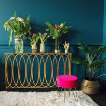 Load image into Gallery viewer, Gold Circlet Narrow Console Table