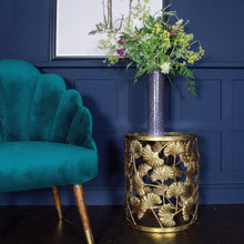Load image into Gallery viewer, Gold Ginkgo Leaf Side Table