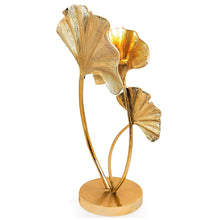 Load image into Gallery viewer, Gold Ginkgo Leaf Table Lamp