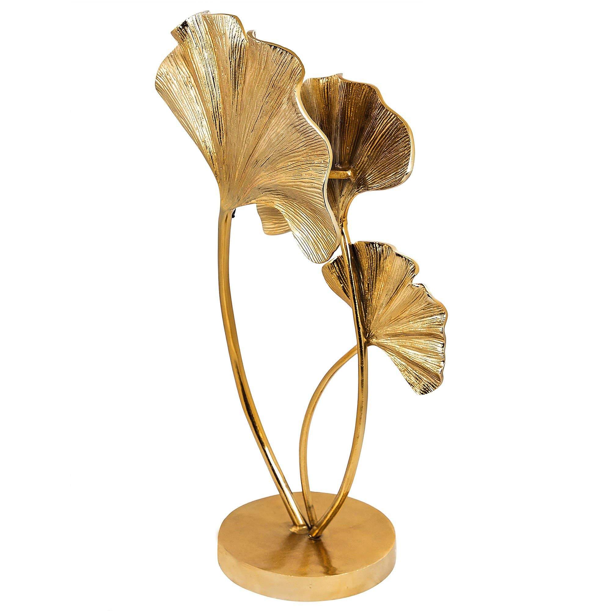 Gold Ginkgo Leaf Table Lamp